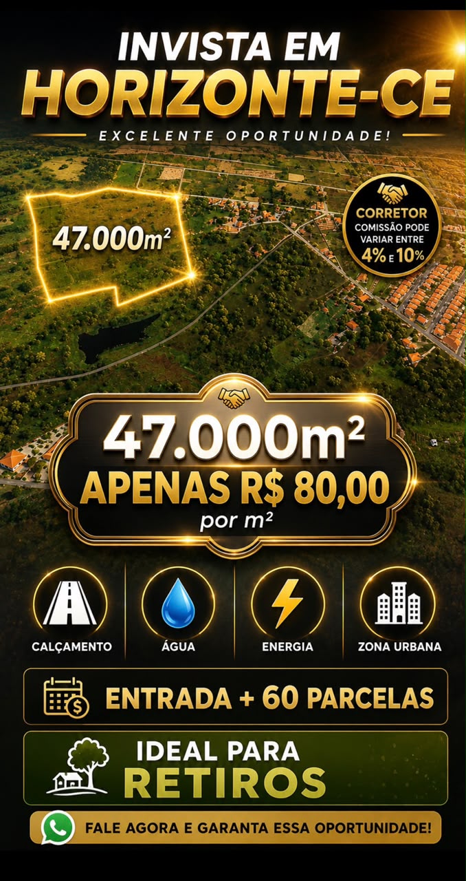 47.000m² Horizonte Zona Urbana R$ 80m²