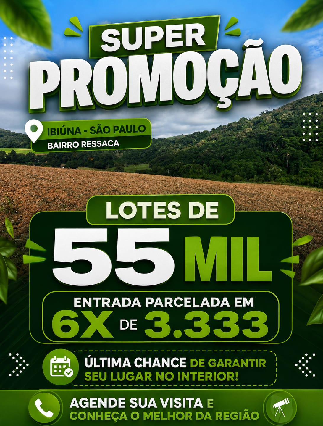 Lote à venda em Ibiuna-SP,