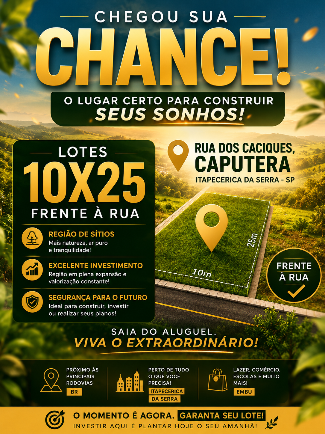 Lote Rural de 250m2 no Caputera-Itapecerica da Serra/Sp