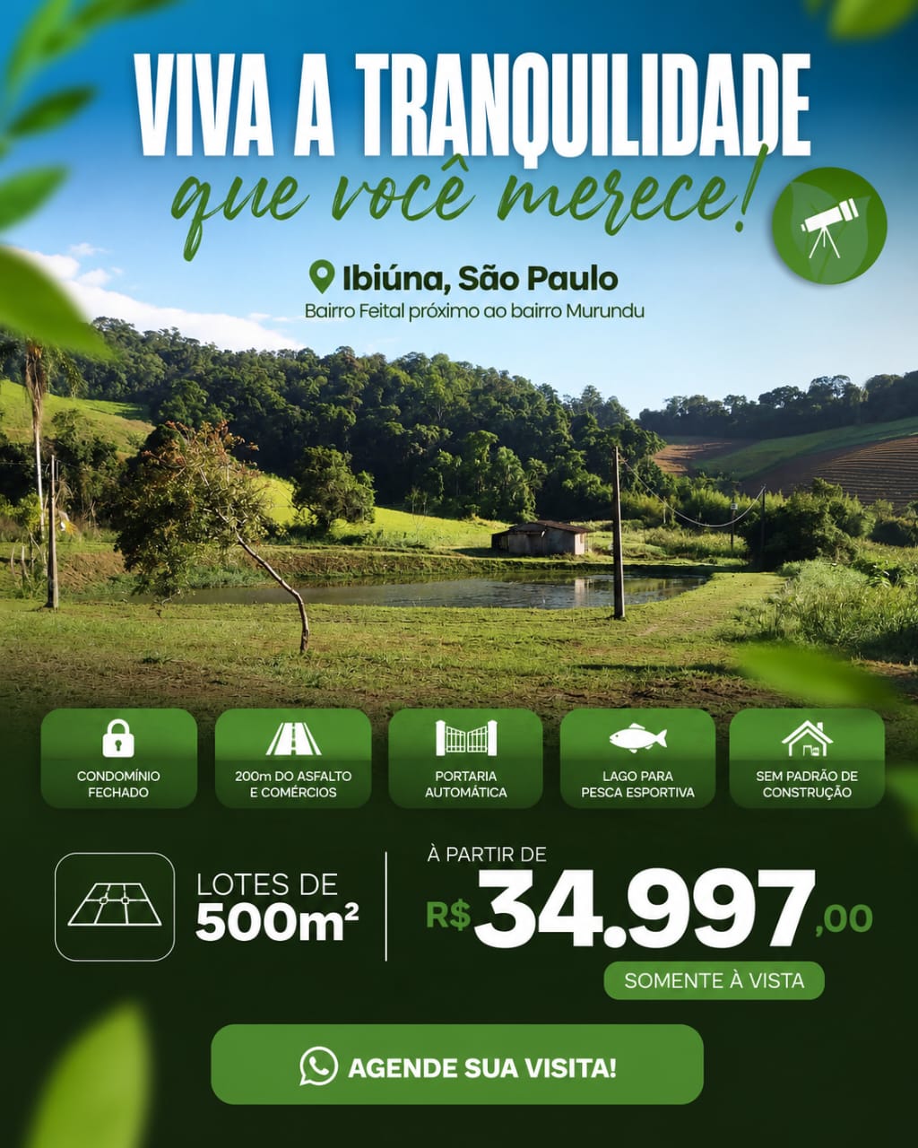 Lote para construir sua chácara aqui em Ibiuna-SP 